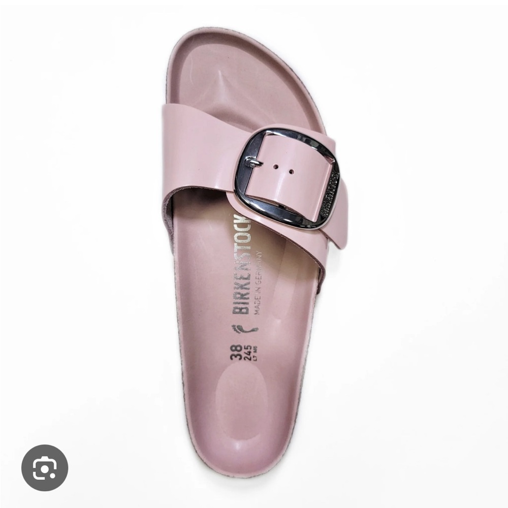 BIRKENSTOCK MADRID BIG BUCKLE LIGHT ROSE PATENT size 39
